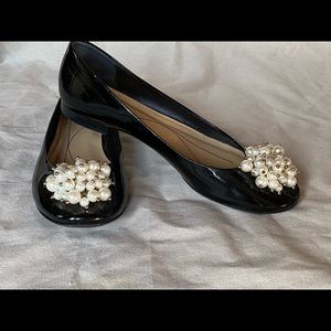Kate Spade Black & Pearl Flats